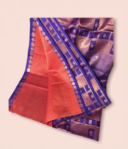 Red and Purple Fancy Saree